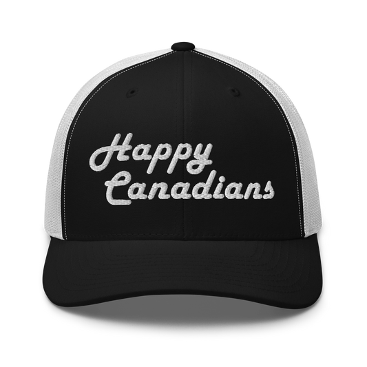 The Happy Canadian White Mesh Hat