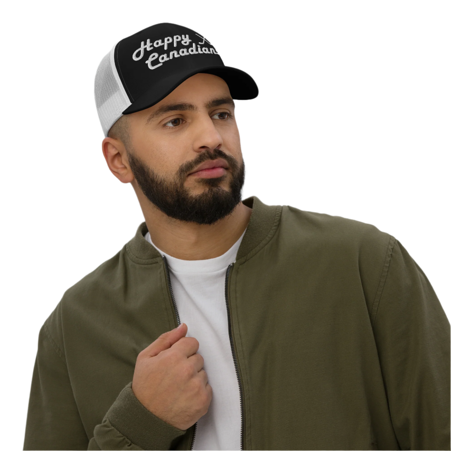 The Hockey Canadian White Mesh Hat