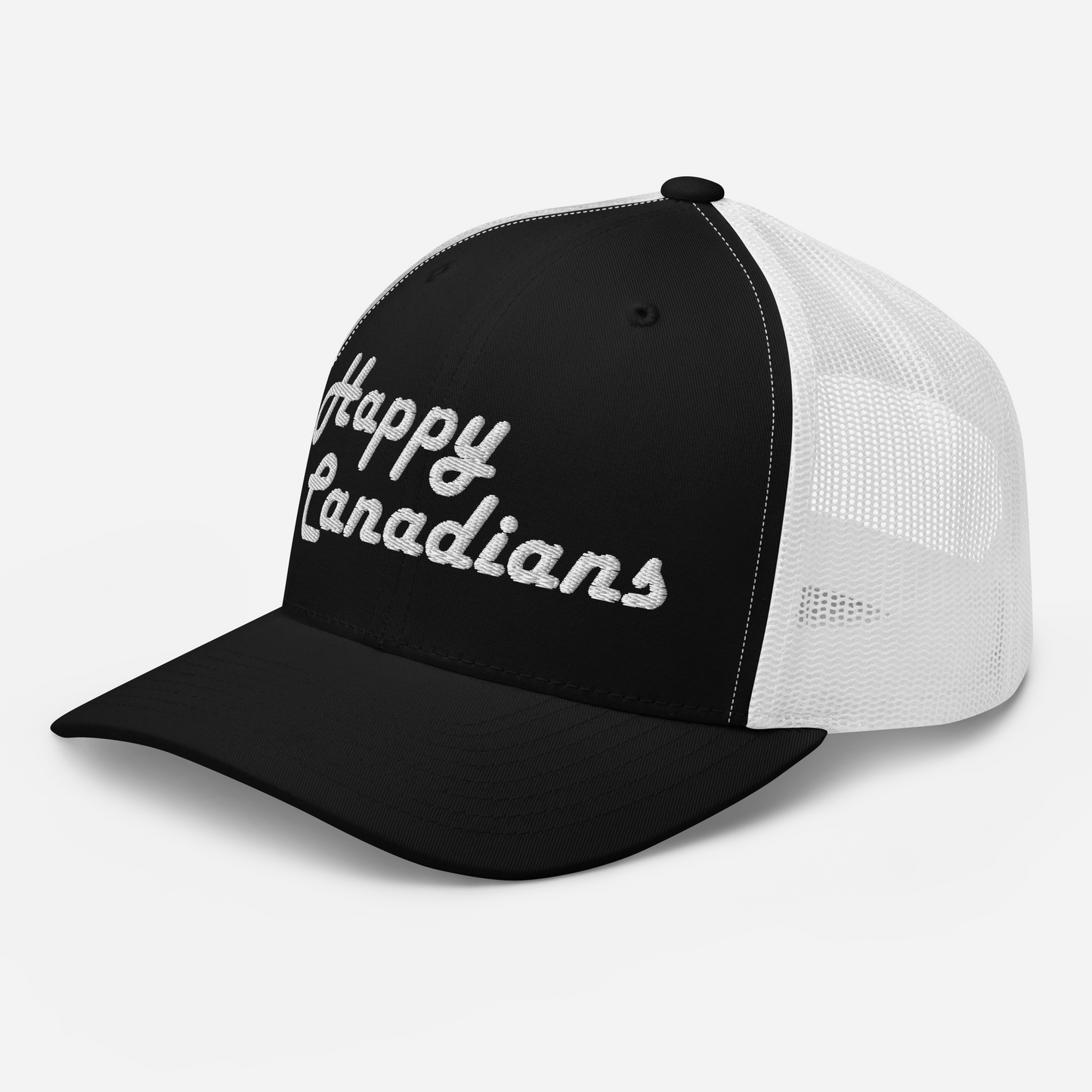 The Happy Canadian White Mesh Hat